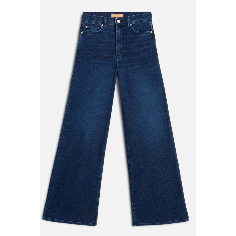 7‎ For All Mankind Ultra High Rise Jo Wide Leg Luxe Vintage Jeans Dark Wash 30